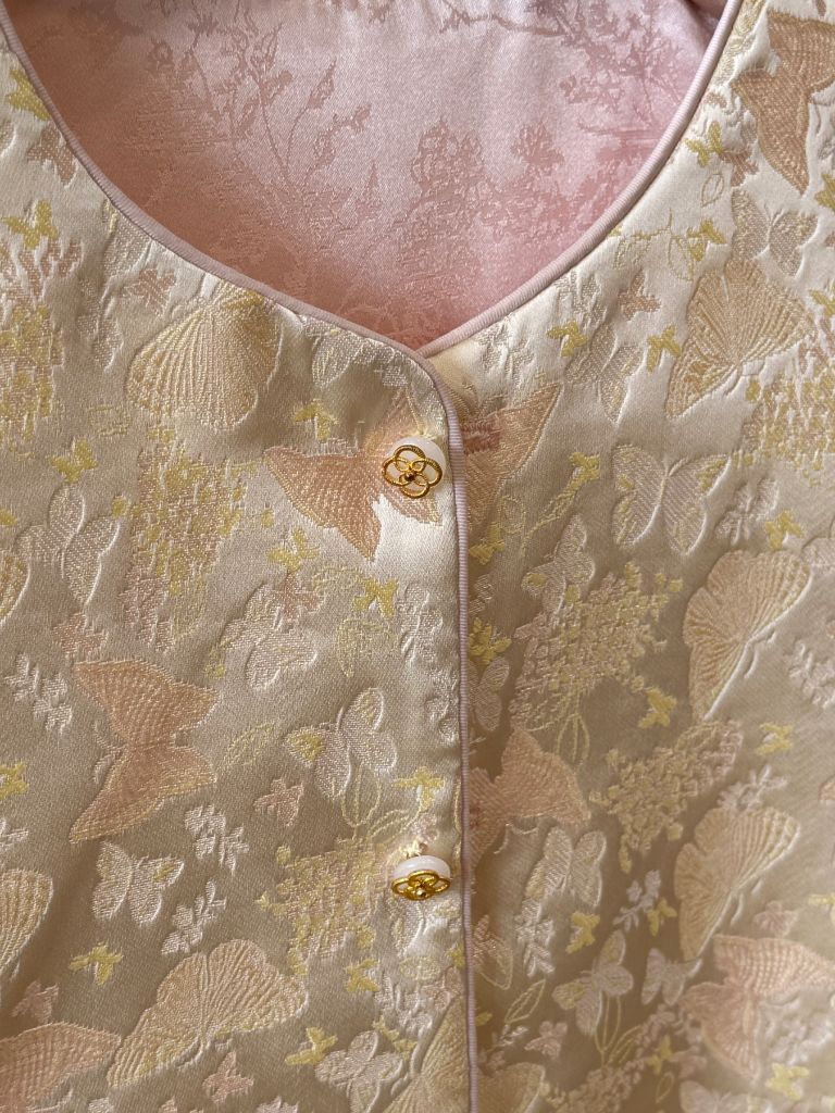 Ling An Two Sided Butterfly Printing Oriental Vest