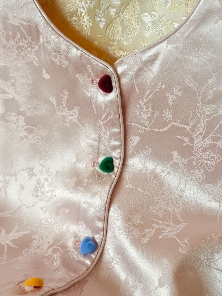 Ling An Two Sided Butterfly Printing Oriental Vest