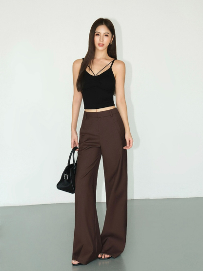 Joziah Straight Cut Pants-The Black Bow-