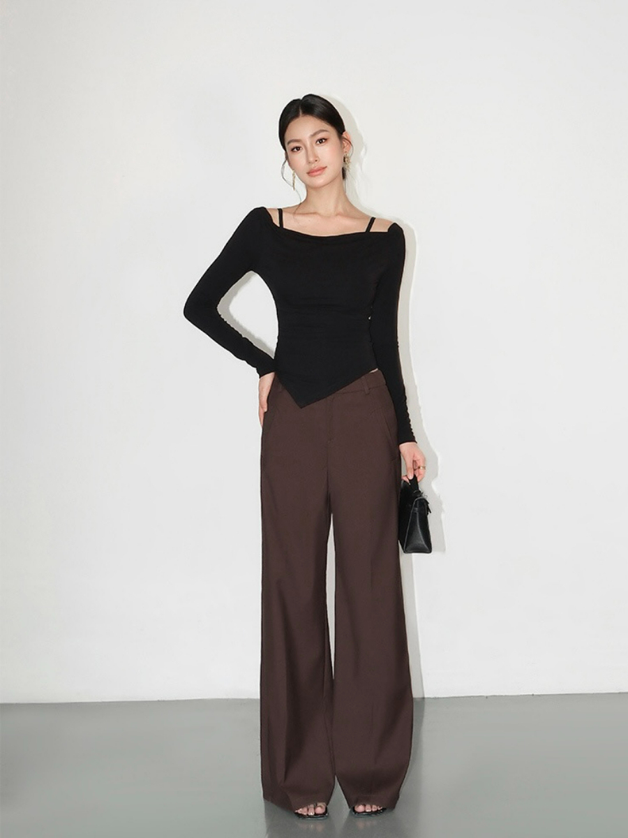 Joziah Straight Cut Pants-The Black Bow-