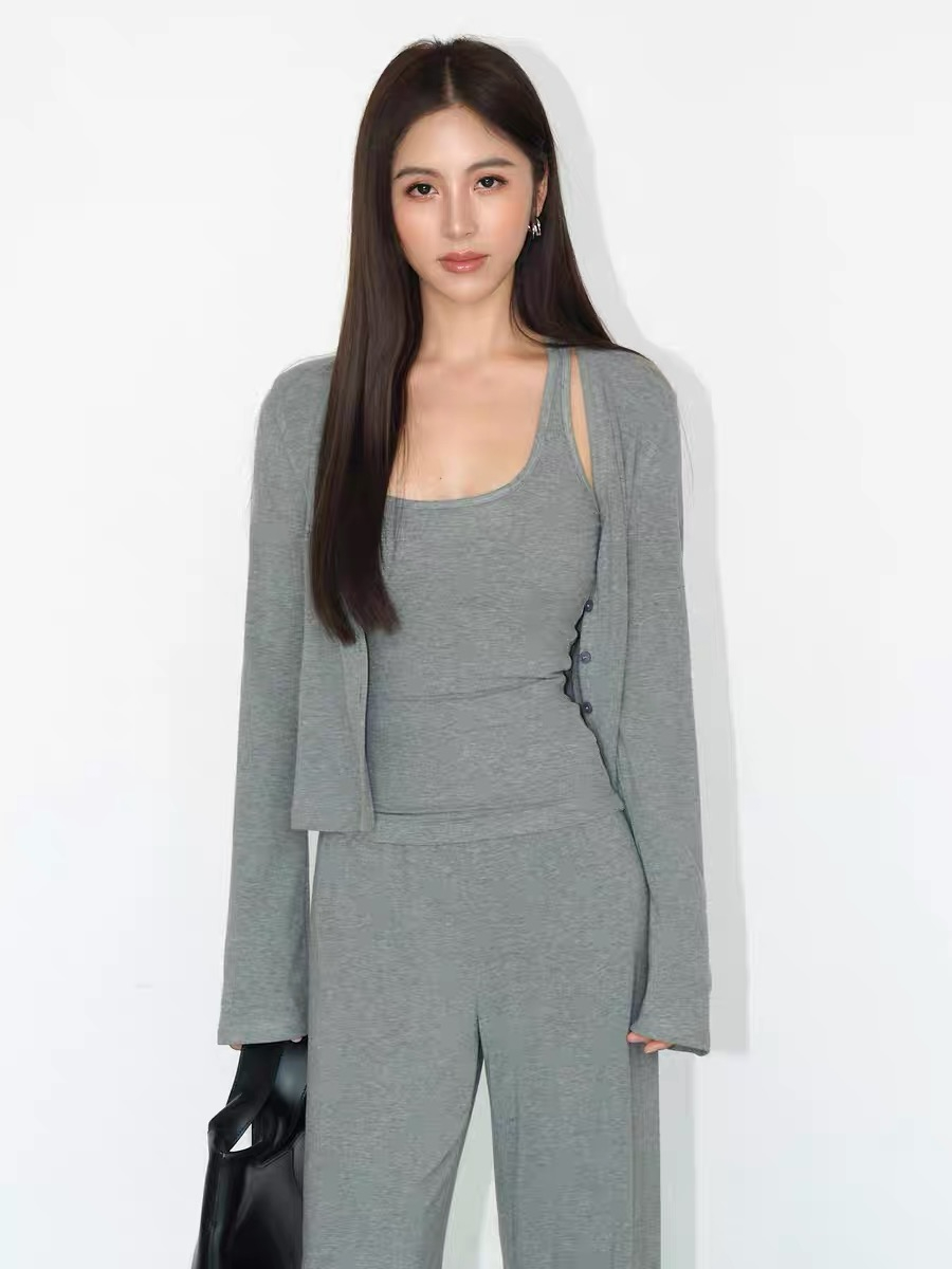 Judson 3 Piece-Singlet, Cardigan & Pants-The Black Bow-
