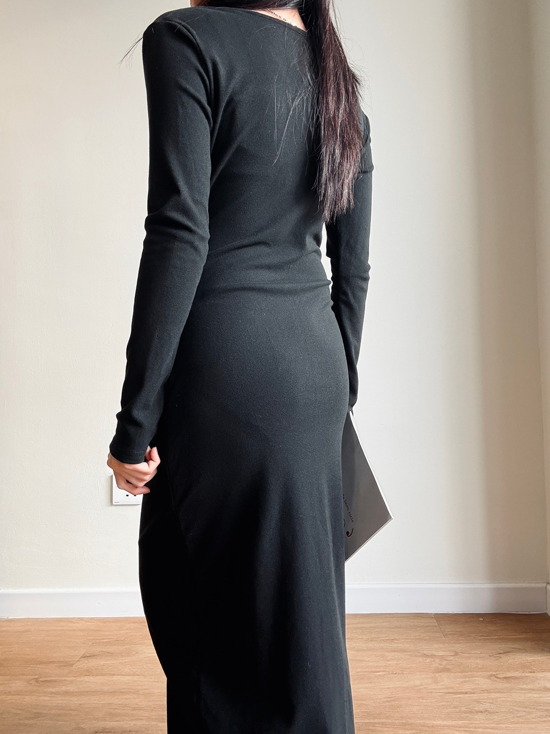 Loewe V-Neck Black Dress