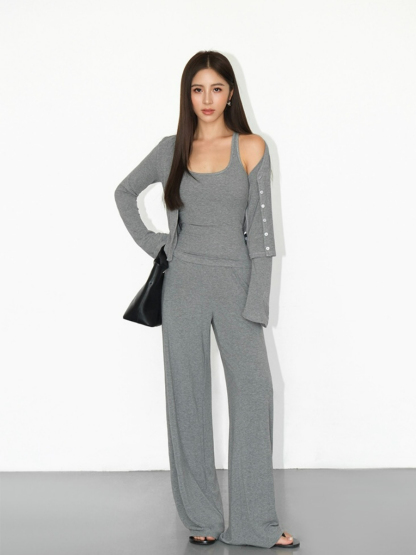 Judson 3 Piece-Singlet, Cardigan & Pants-The Black Bow-