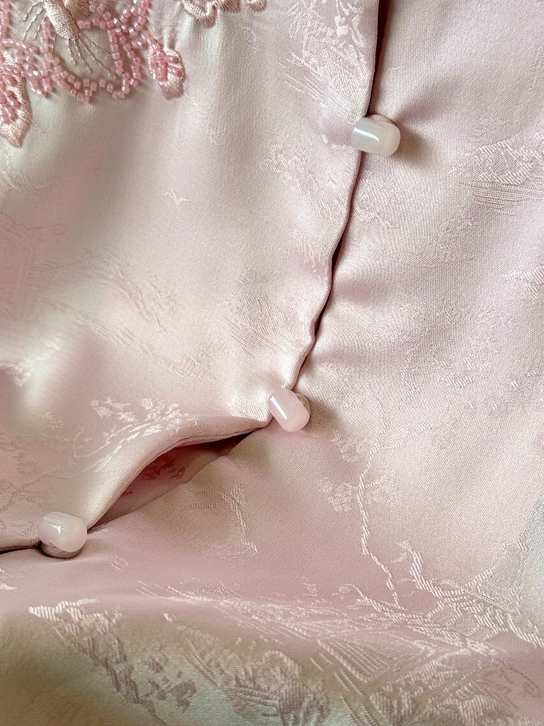 Shuang Ping Organza Paneling Oriental Vest