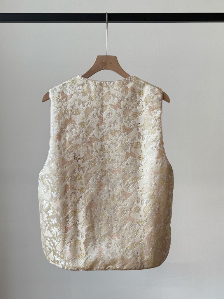 Ling An Two Sided Butterfly Printing Oriental Vest