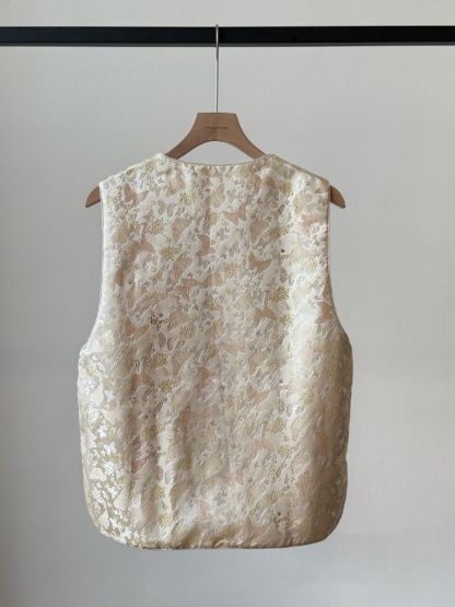 Ling An Two Sided Butterfly Printing Oriental Vest