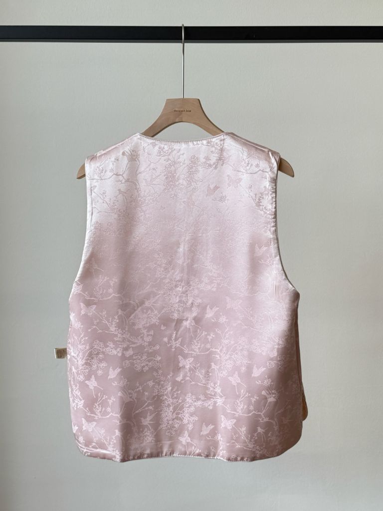 Ling An Two Sided Butterfly Printing Oriental Vest