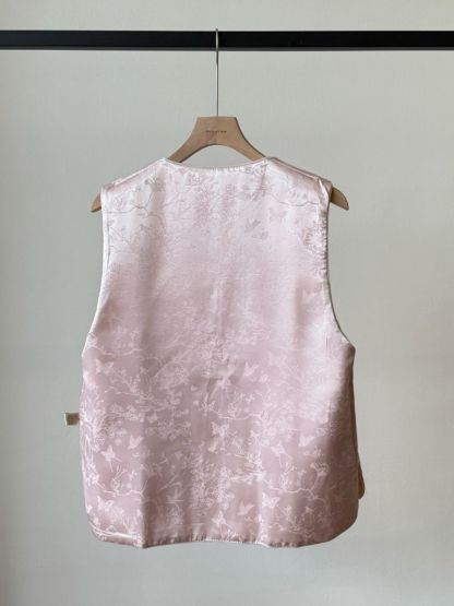 Ling An Two Sided Butterfly Printing Oriental Vest