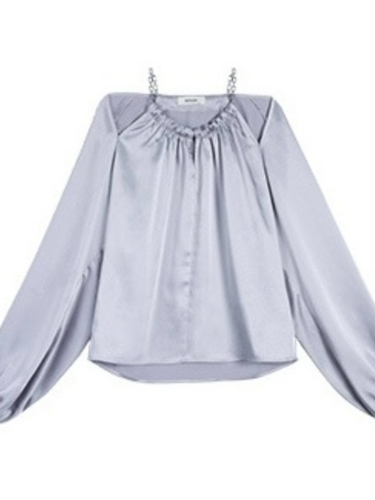 Jayde Halter Neck Long Sleeve Top-The Black Bow-