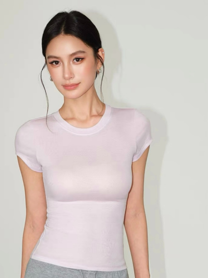 Fiona Crew Neck Fitted Knit Top