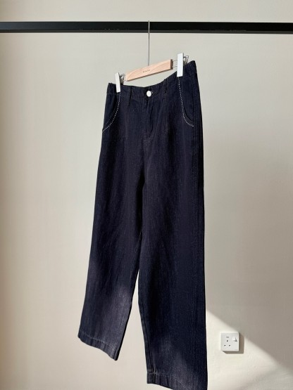 Venona Relaxed Wide-Leg Denim Pants