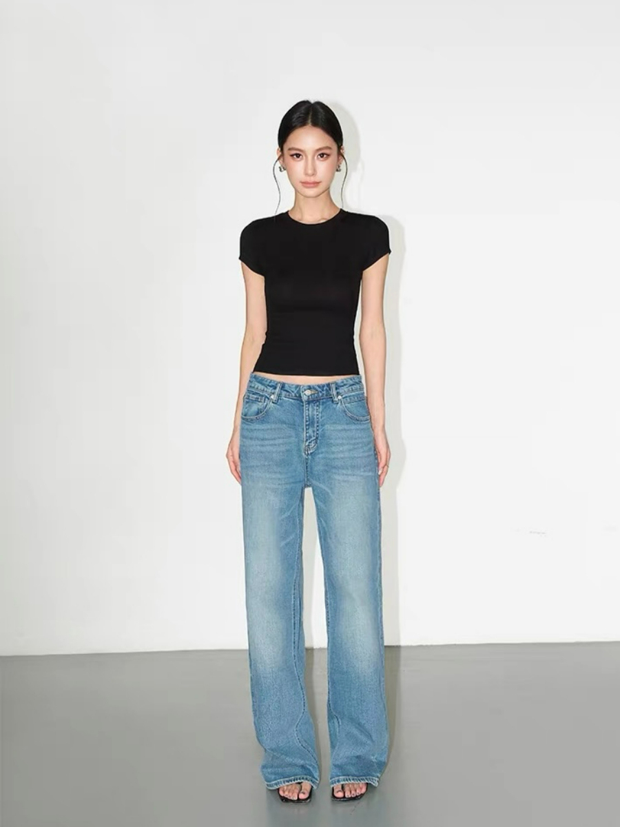 Fiona Crew Neck Fitted Knit Top