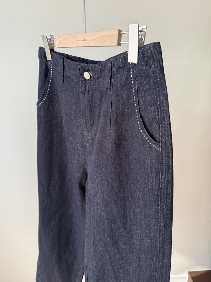 Venona Relaxed Wide-Leg Denim Pants
