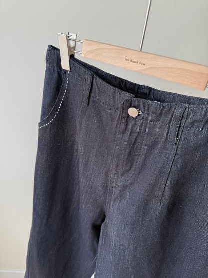 Venona Relaxed Wide-Leg Denim Pants