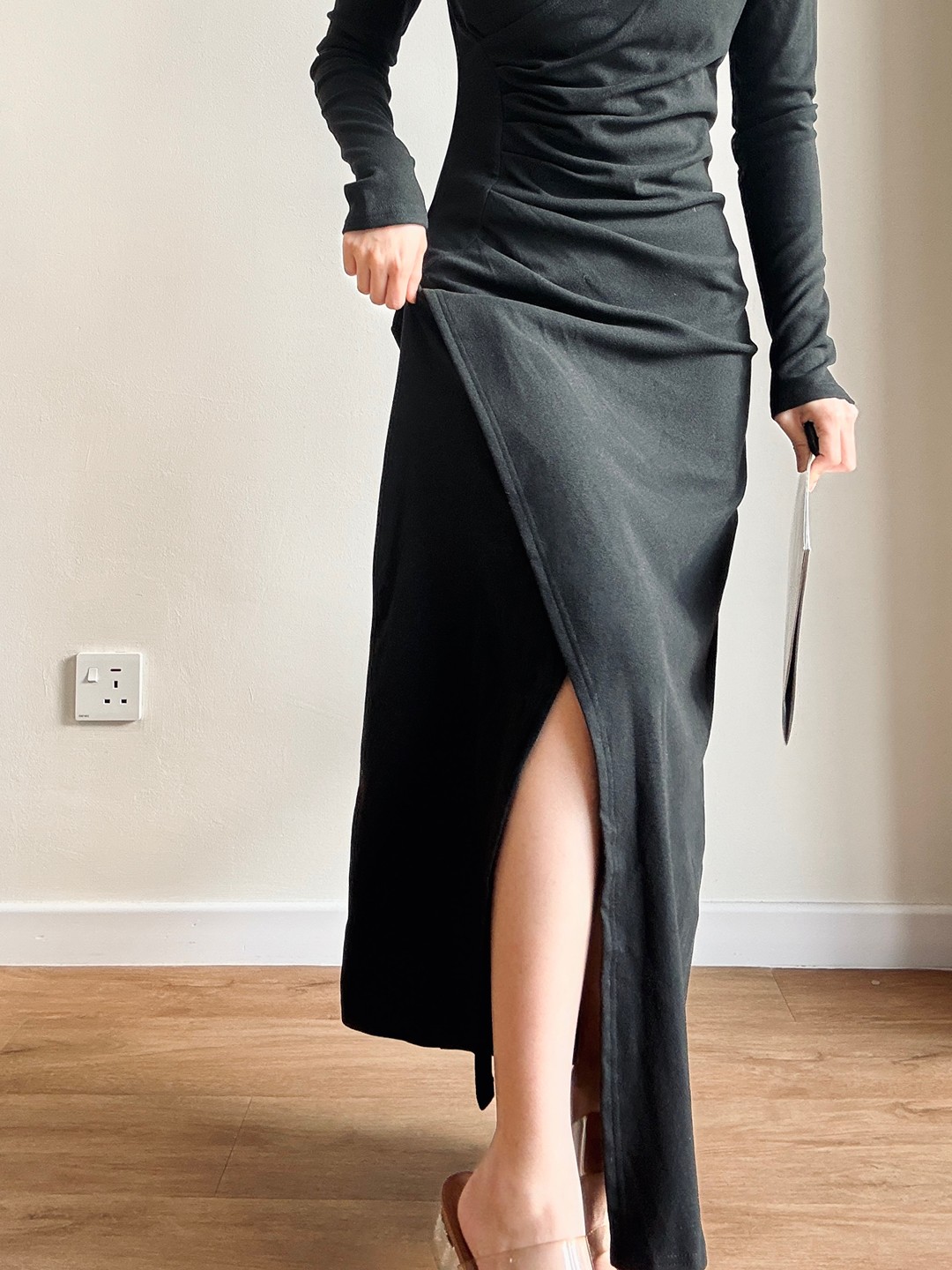 Loewe V-Neck Black Dress