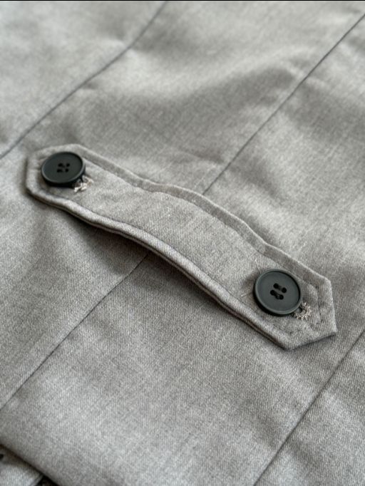 Levi One Shoulder Vest & Pants Set with Scarf