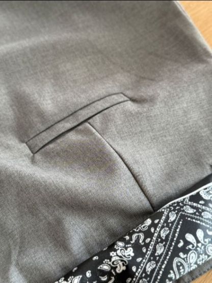 Levi One Shoulder Vest & Pants Set with Scarf