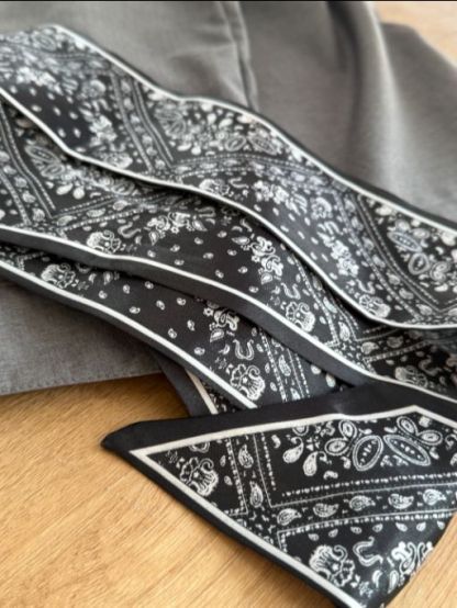 Levi One Shoulder Vest & Pants Set with Scarf