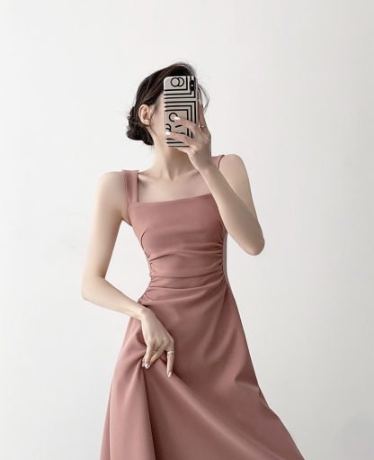 Nashla Square Neck Fit & Flare Dress -The Black Bow-