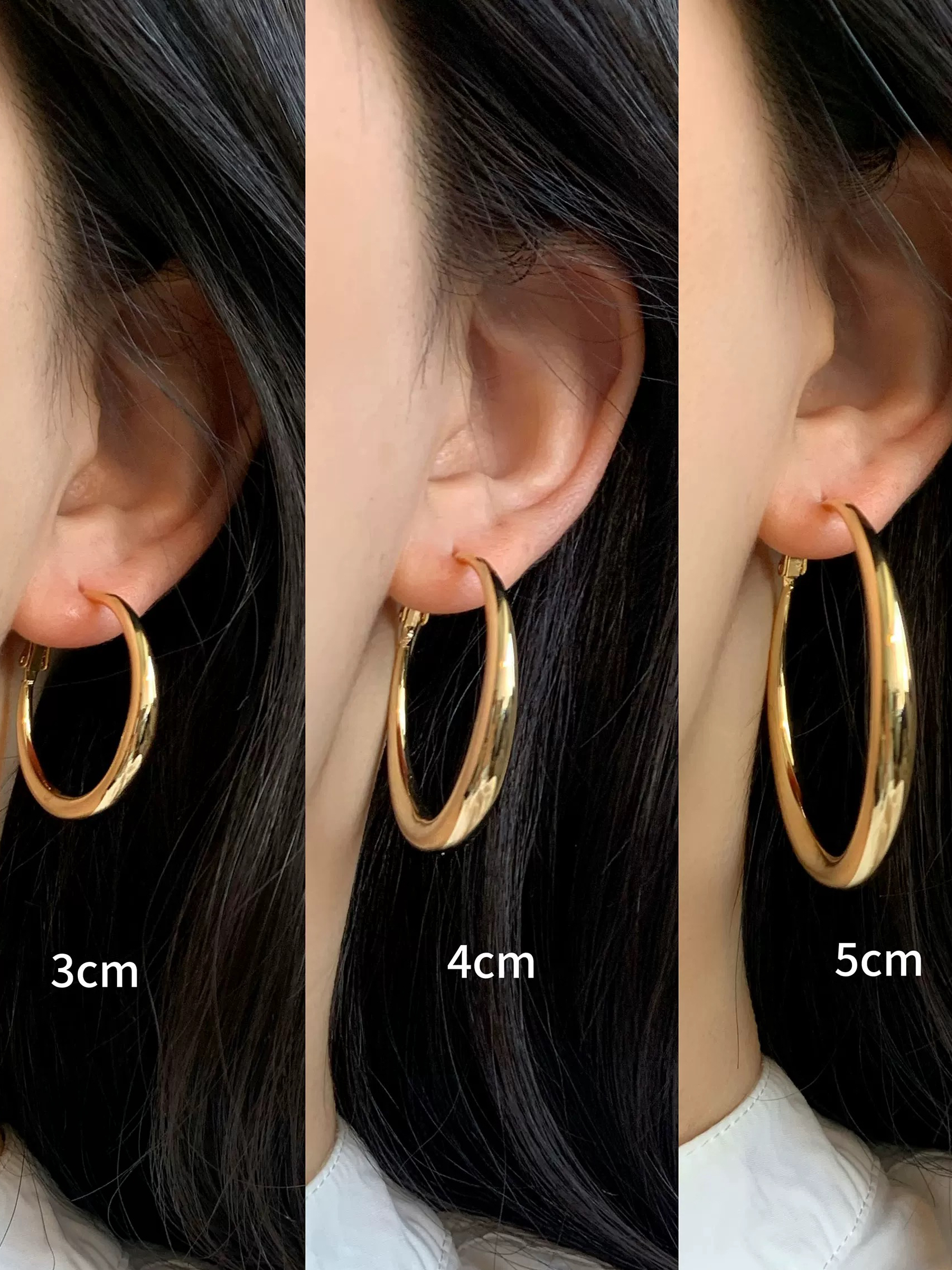 Zoya Shiny Hoop Earrings