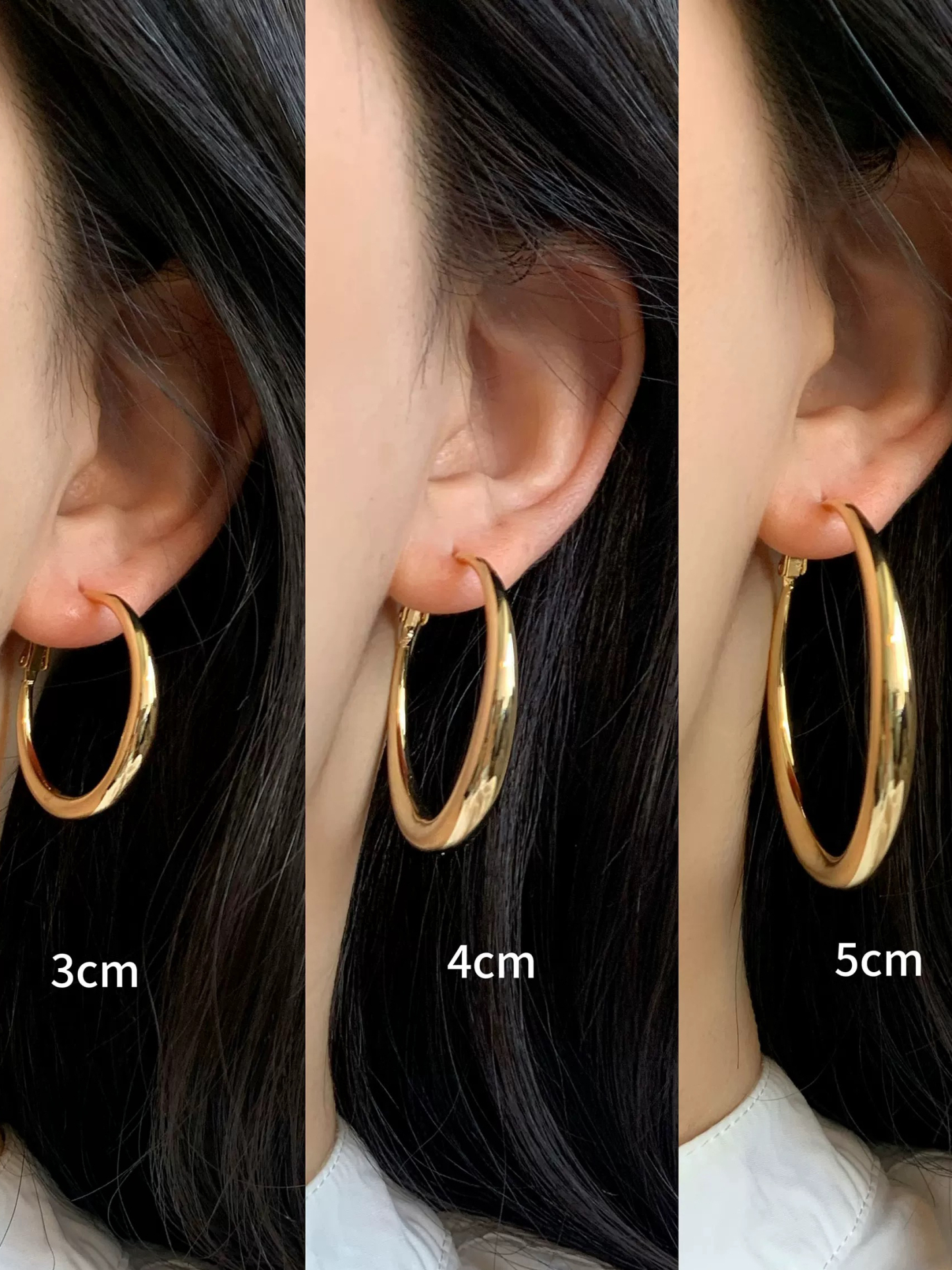 Zoya Shiny Hoop Earrings