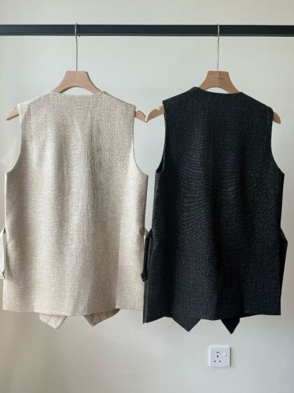 Lyon Linen Tie Back Vest (POS)