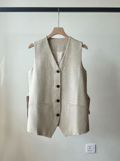 Lyon Linen Tie Back Vest (POS)