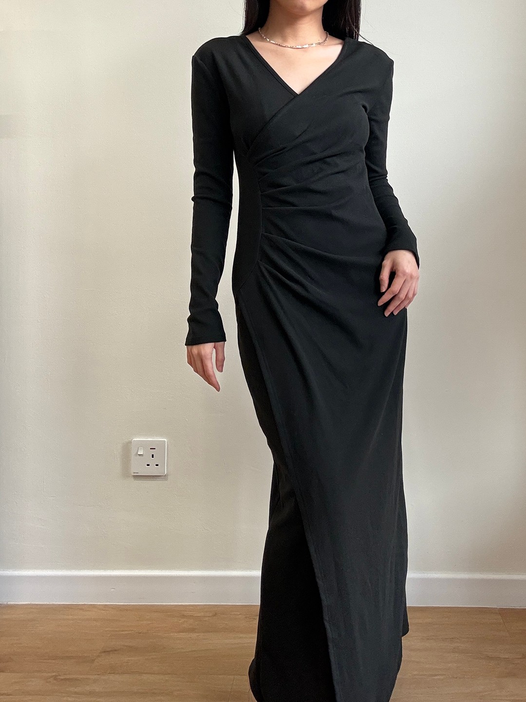 Loewe V-Neck Black Dress