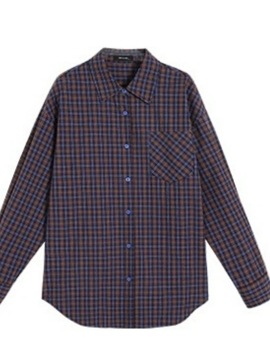 Jen Oversized Checked Shirt-The Black Bow-