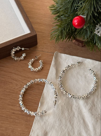 Zenya Shimmering Hoop Earrings