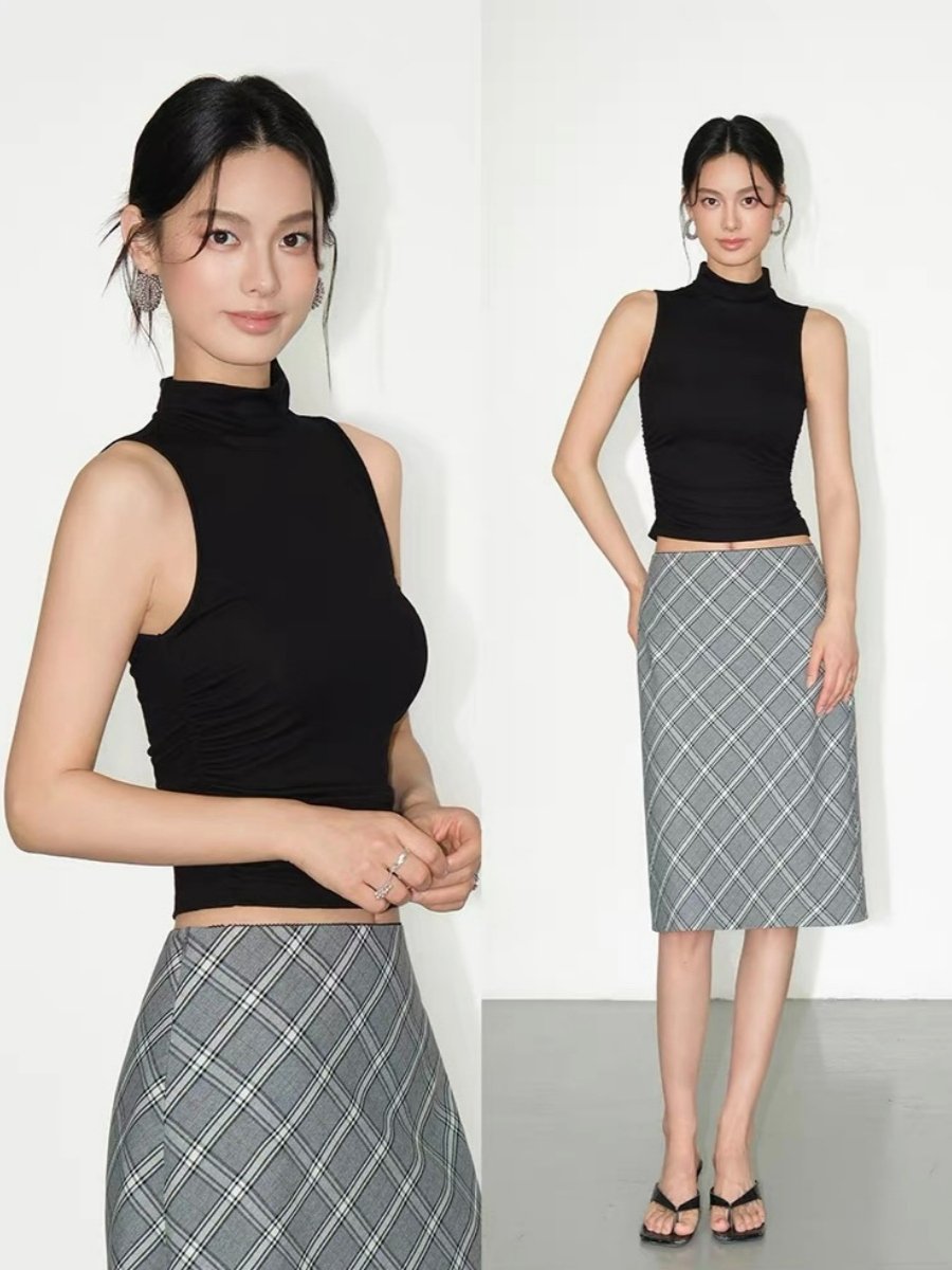 Florys Turtle Neck Sleeveless Top