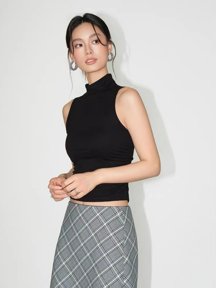 Florys Turtle Neck Sleeveless Top