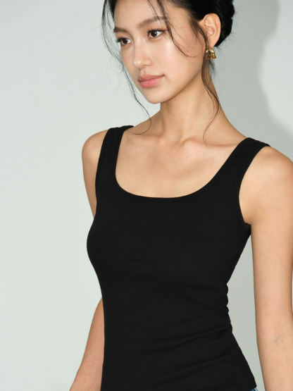 Jojo Square Neck Knit Top-The Black Bow-