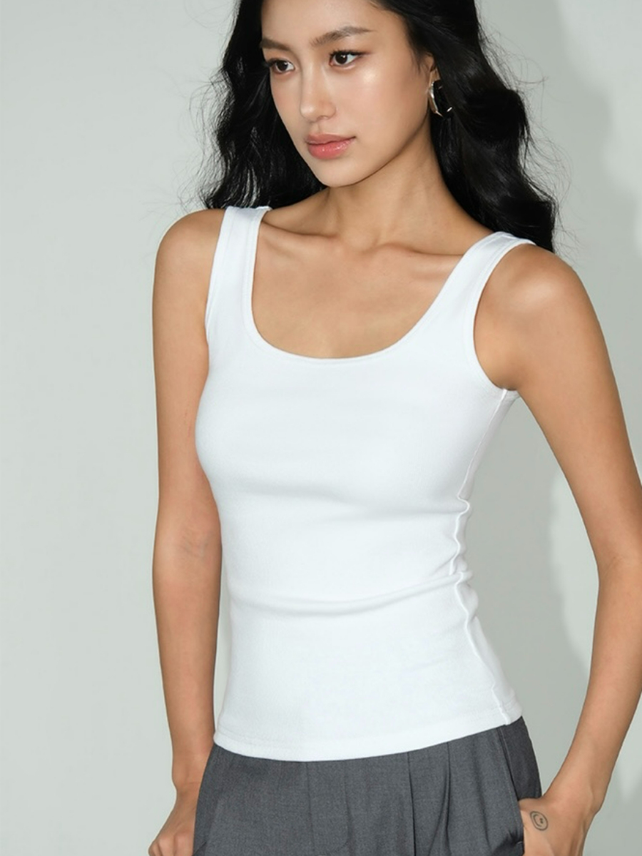 Jojo Square Neck Knit Top-The Black Bow-