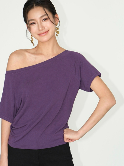 Jodie One Shoulder Knit Top-The Black Bow-