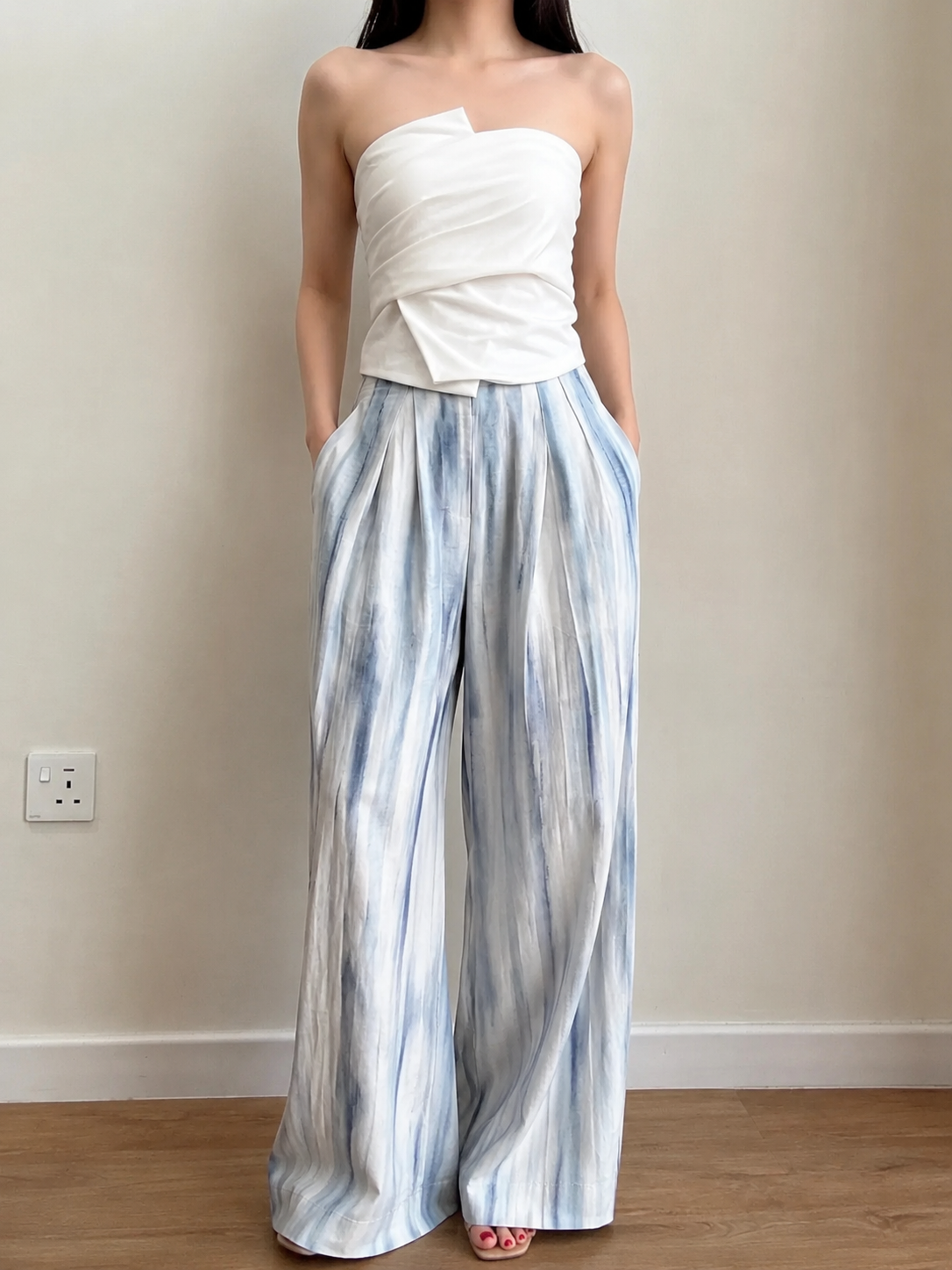 Corall Asymmetric Tube Top
