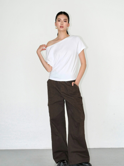 Jodie One Shoulder Knit Top-The Black Bow-