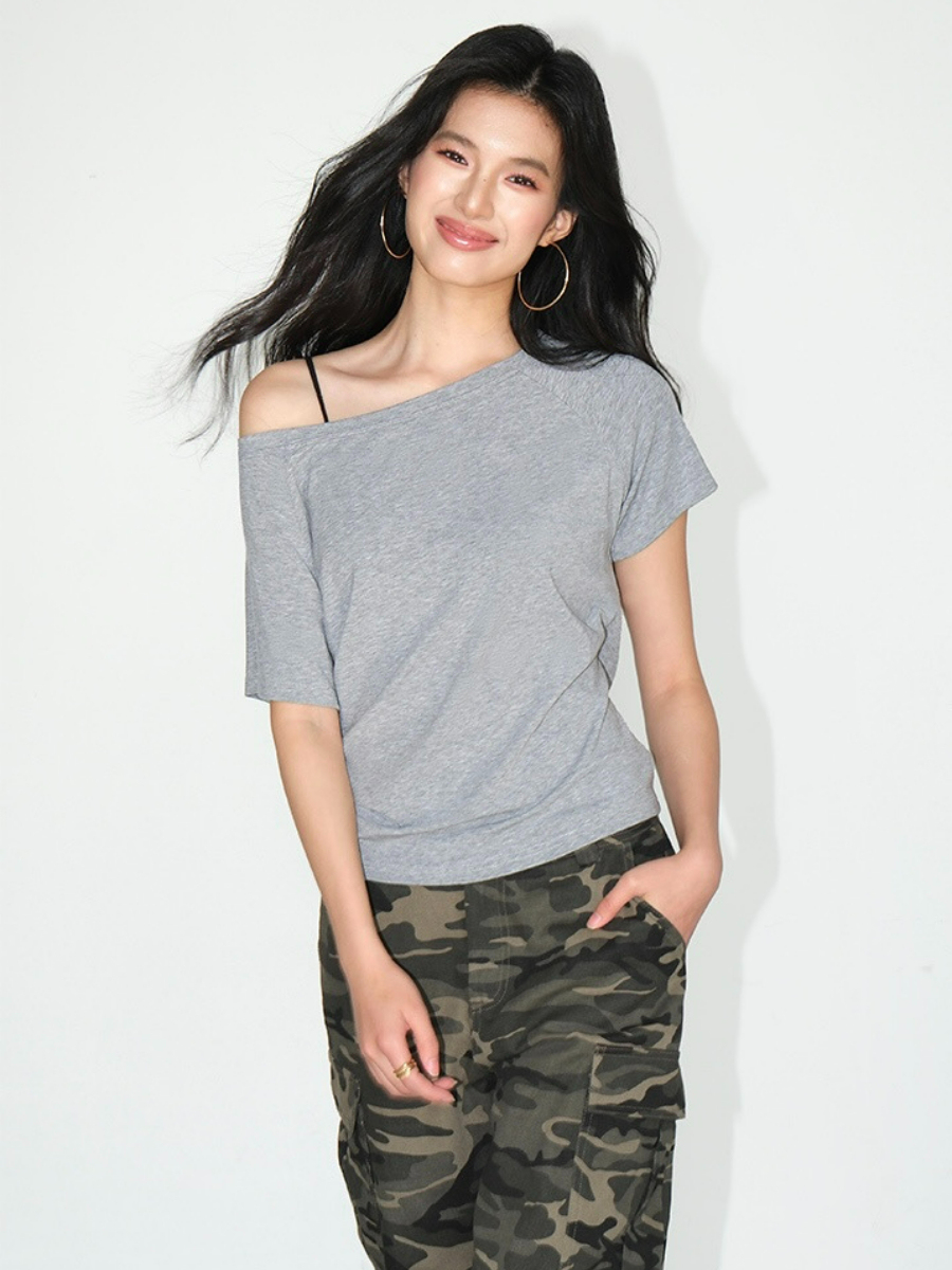 Jodie One Shoulder Knit Top-The Black Bow-