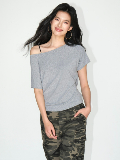 Jodie One Shoulder Knit Top-The Black Bow-