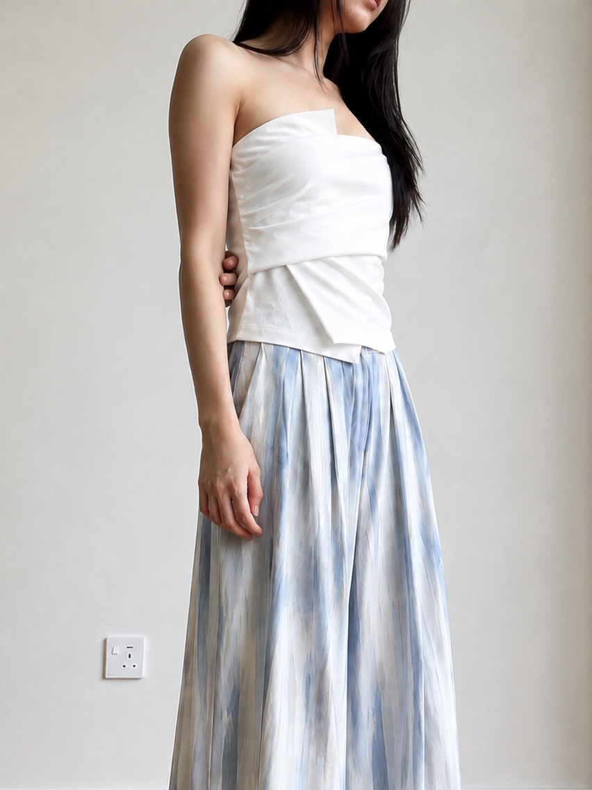 Corall Asymmetric Tube Top
