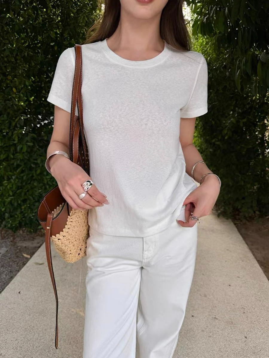 Florene Round Neck Basic Top