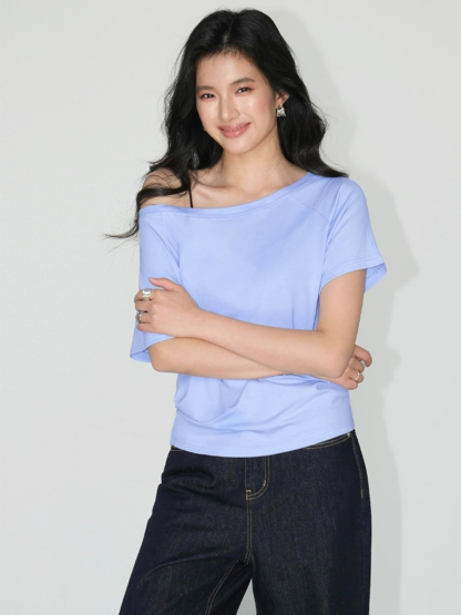 Jodie One Shoulder Knit Top-The Black Bow-