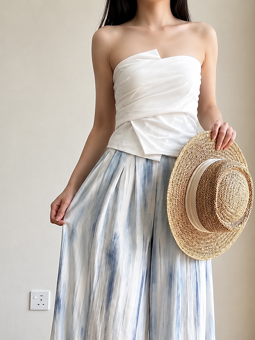 Corall Asymmetric Tube Top