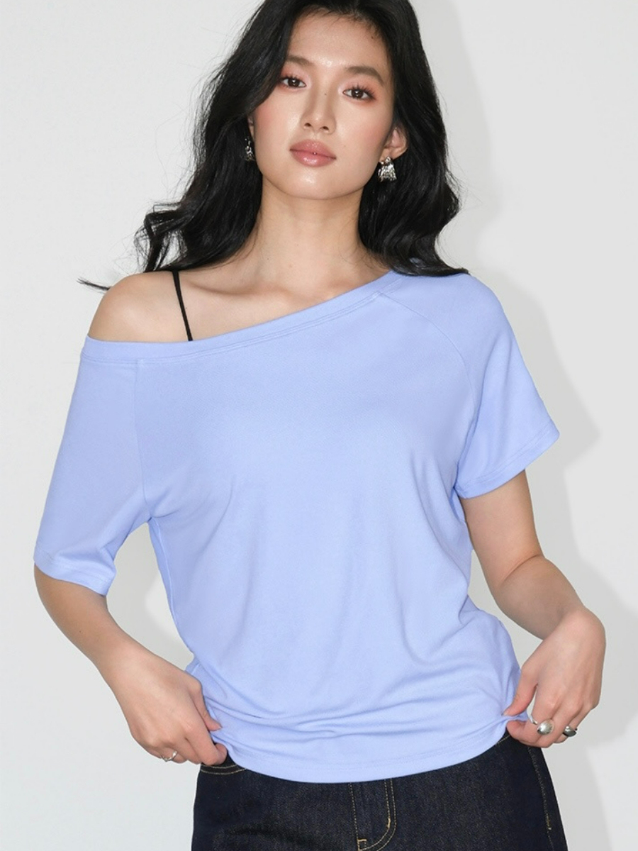 Jodie One Shoulder Knit Top-The Black Bow-