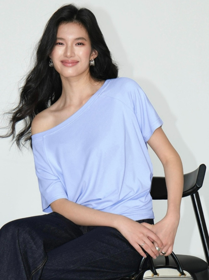 Jodie One Shoulder Knit Top-The Black Bow-