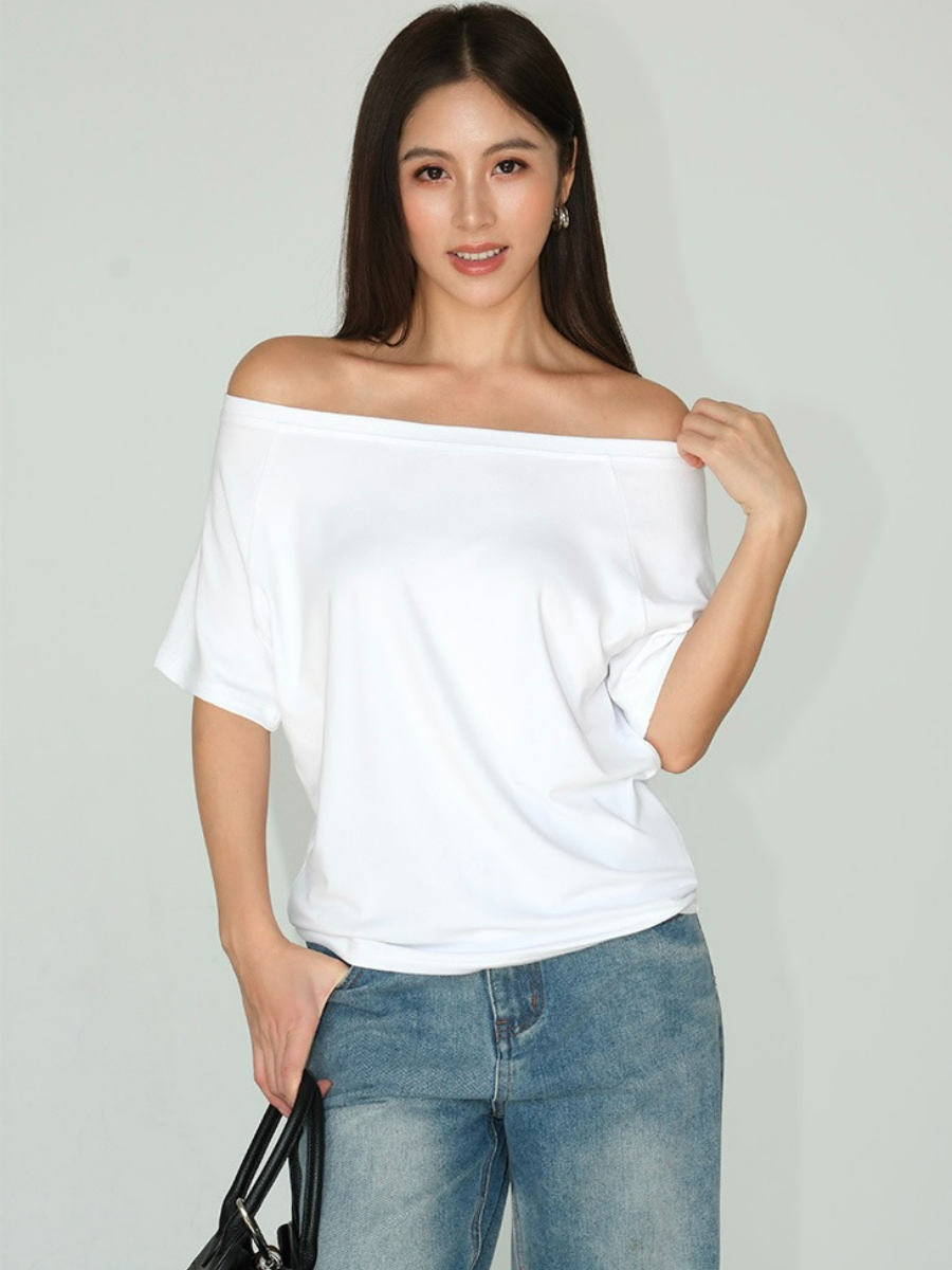 Jodie One Shoulder Knit Top-The Black Bow-