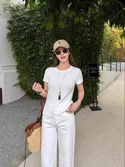 Florene Round Neck Basic Top