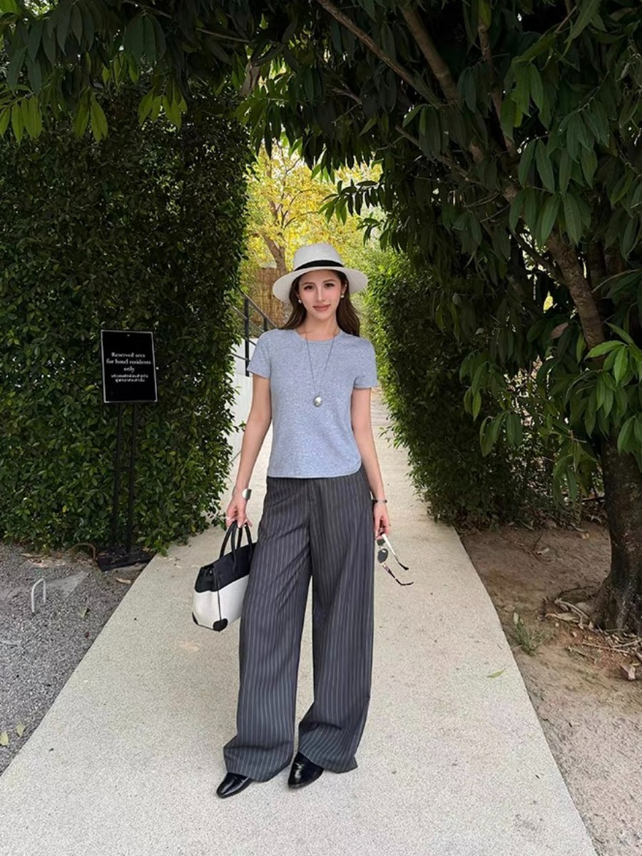 Florene Round Neck Basic Top