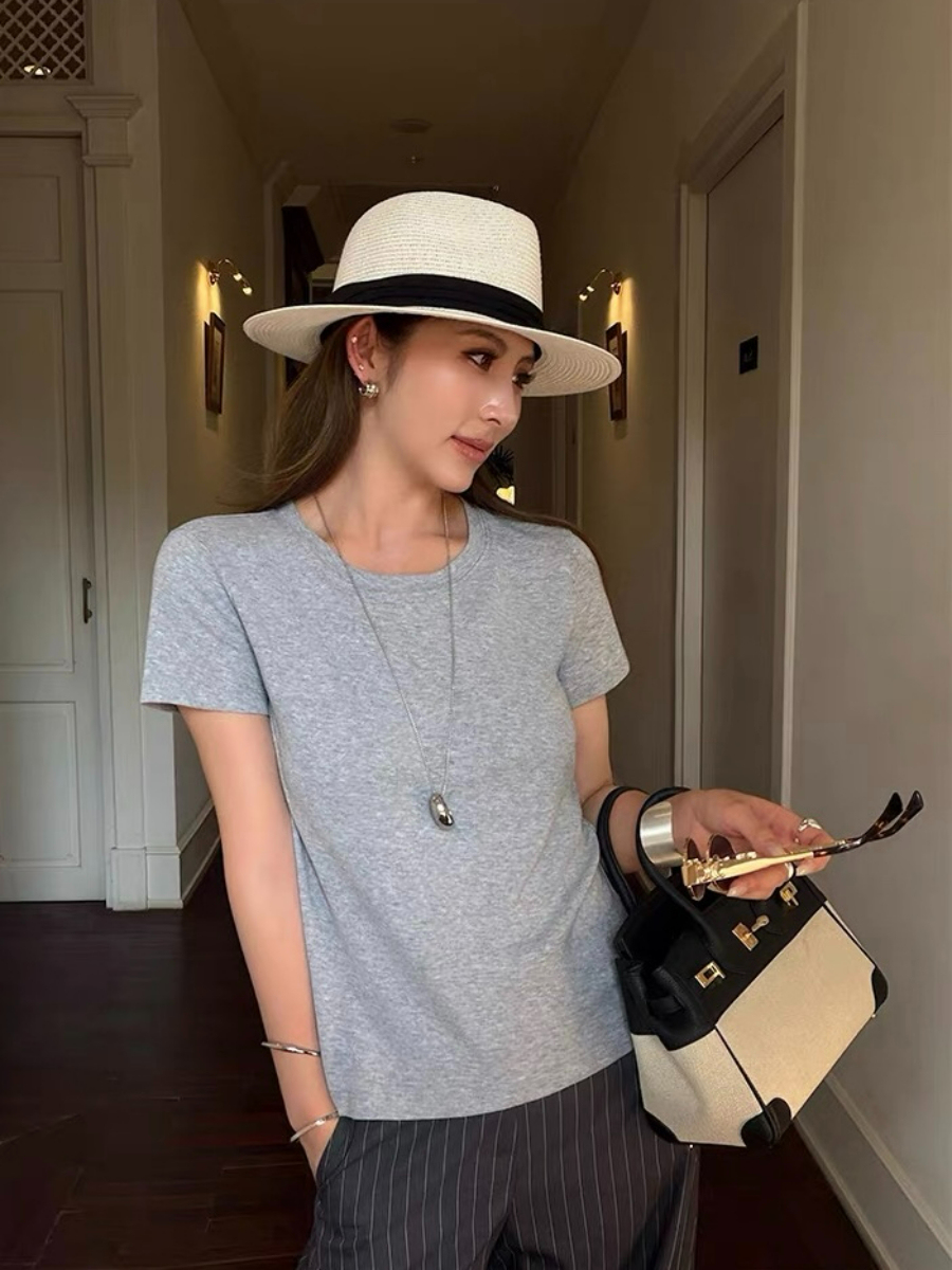 Florene Round Neck Basic Top