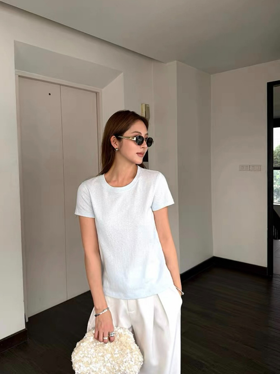 Florene Round Neck Basic Top